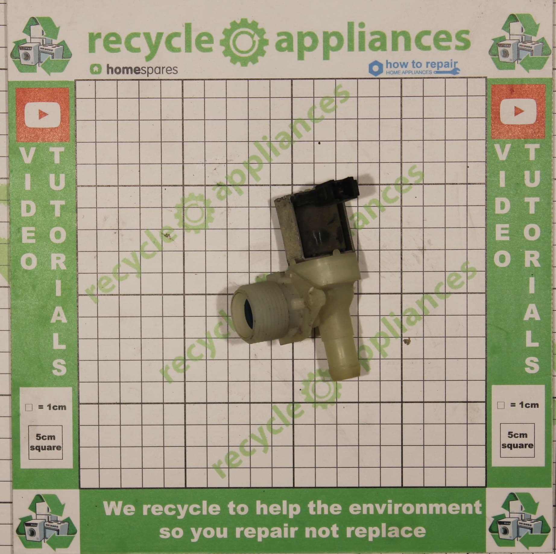 Whirlpool Washing Machine Cold Water Single Inlet Solenoid 481228128382