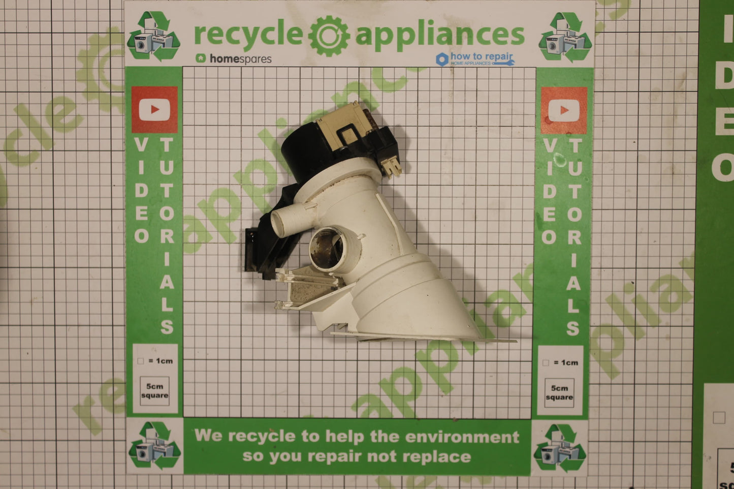 Whirlpool Washing Machine Drain Pump Assembly : Plaset 68856 34w