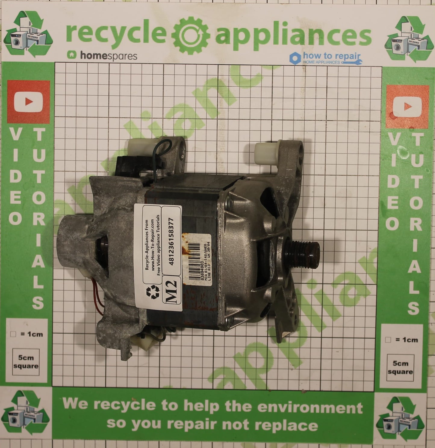 Whirlpool Washing Machine Motor 481236158377 C00311341