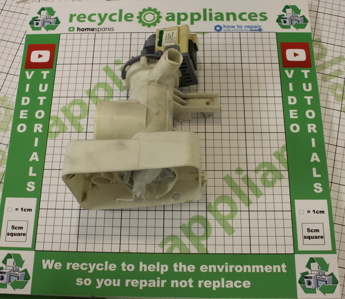 Drain Pump Assembly : Askoll M109 1326630207 25W with Housing
