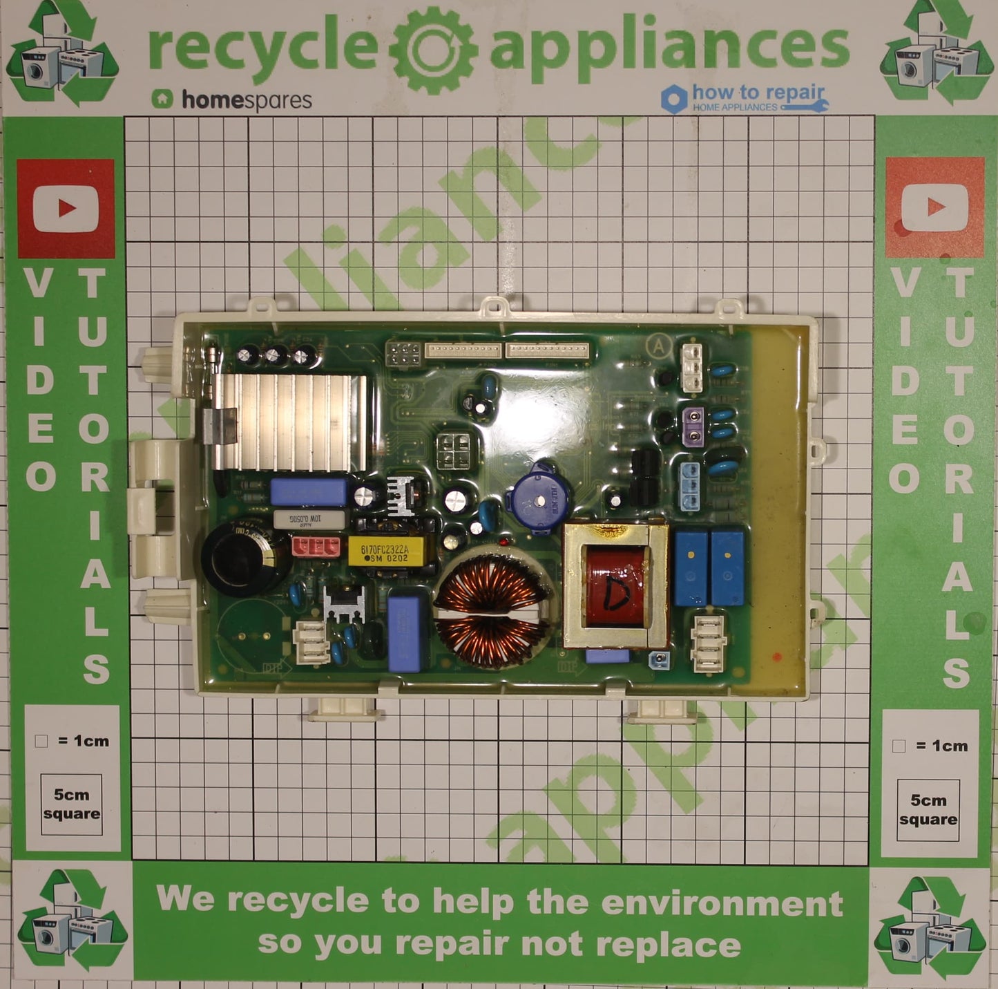 LG Washing Machine Control PCB 6871EC1045D
