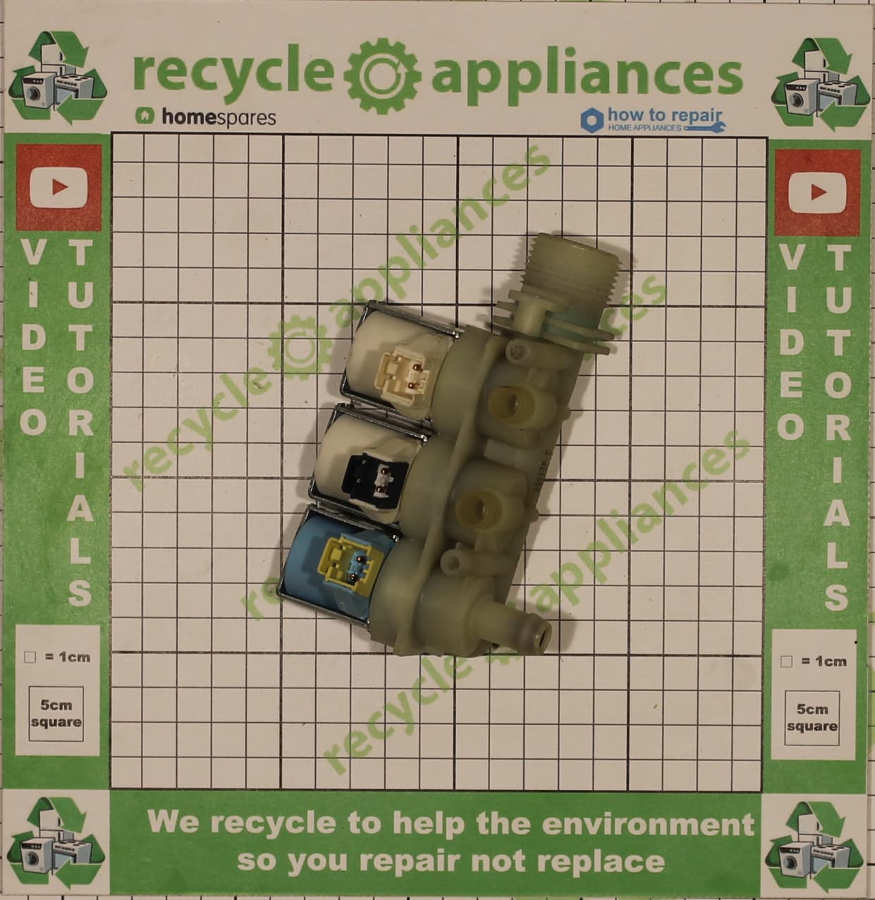 Washing Machine 3 Way Solenoid Inlet Water Valve C00110331