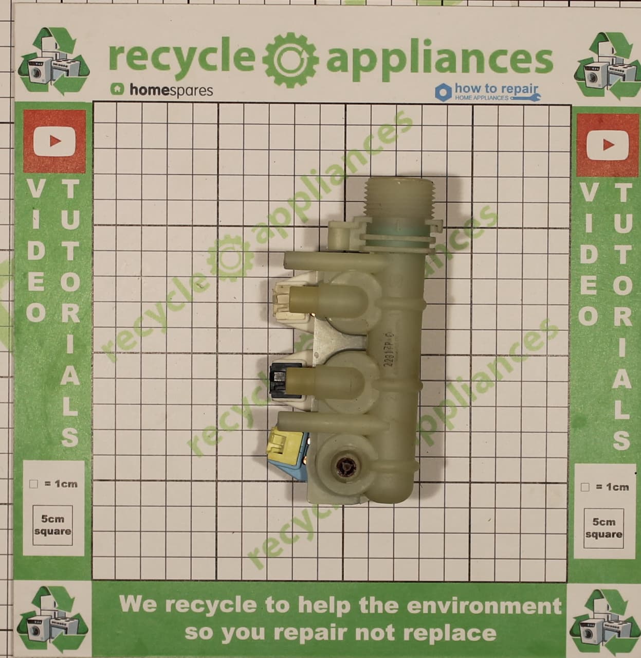 Washing Machine 3 Way Solenoid Inlet Water Valve C00110331