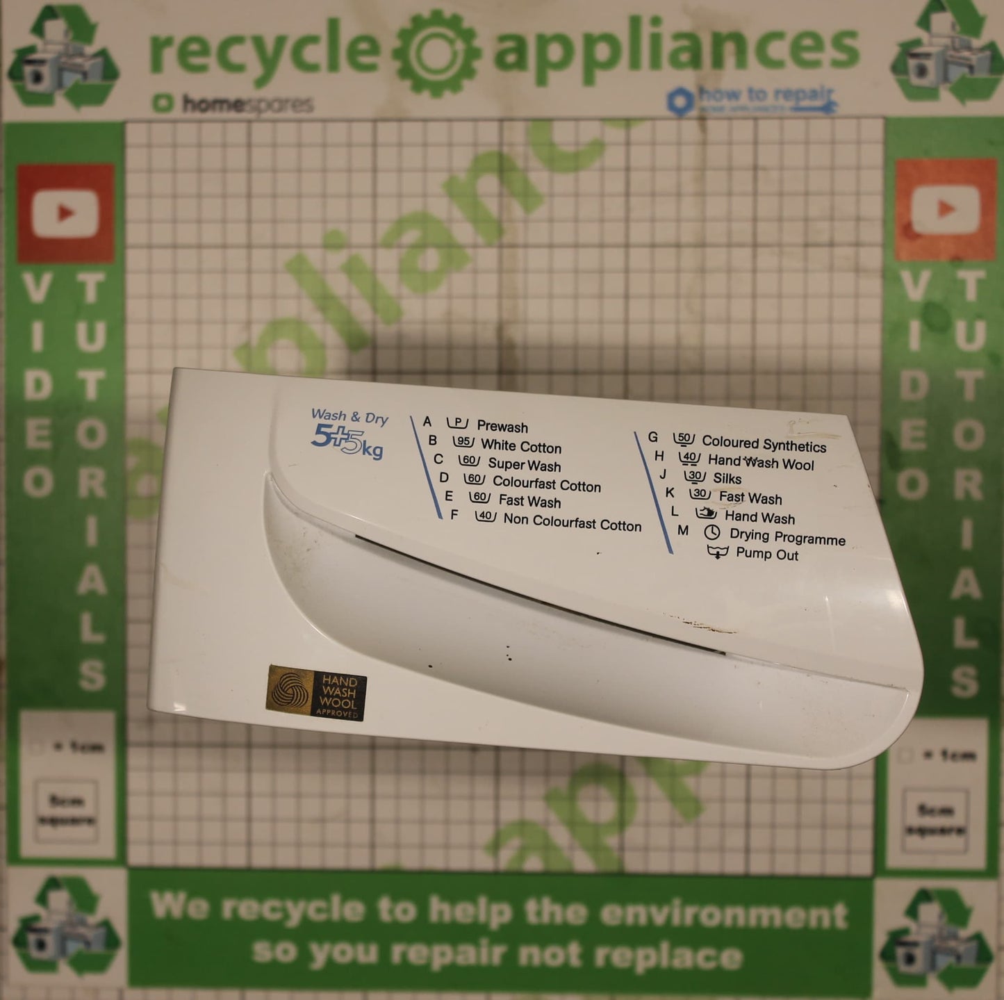 Washing Machine Soap Dispenser Draw/ Handle C00112564