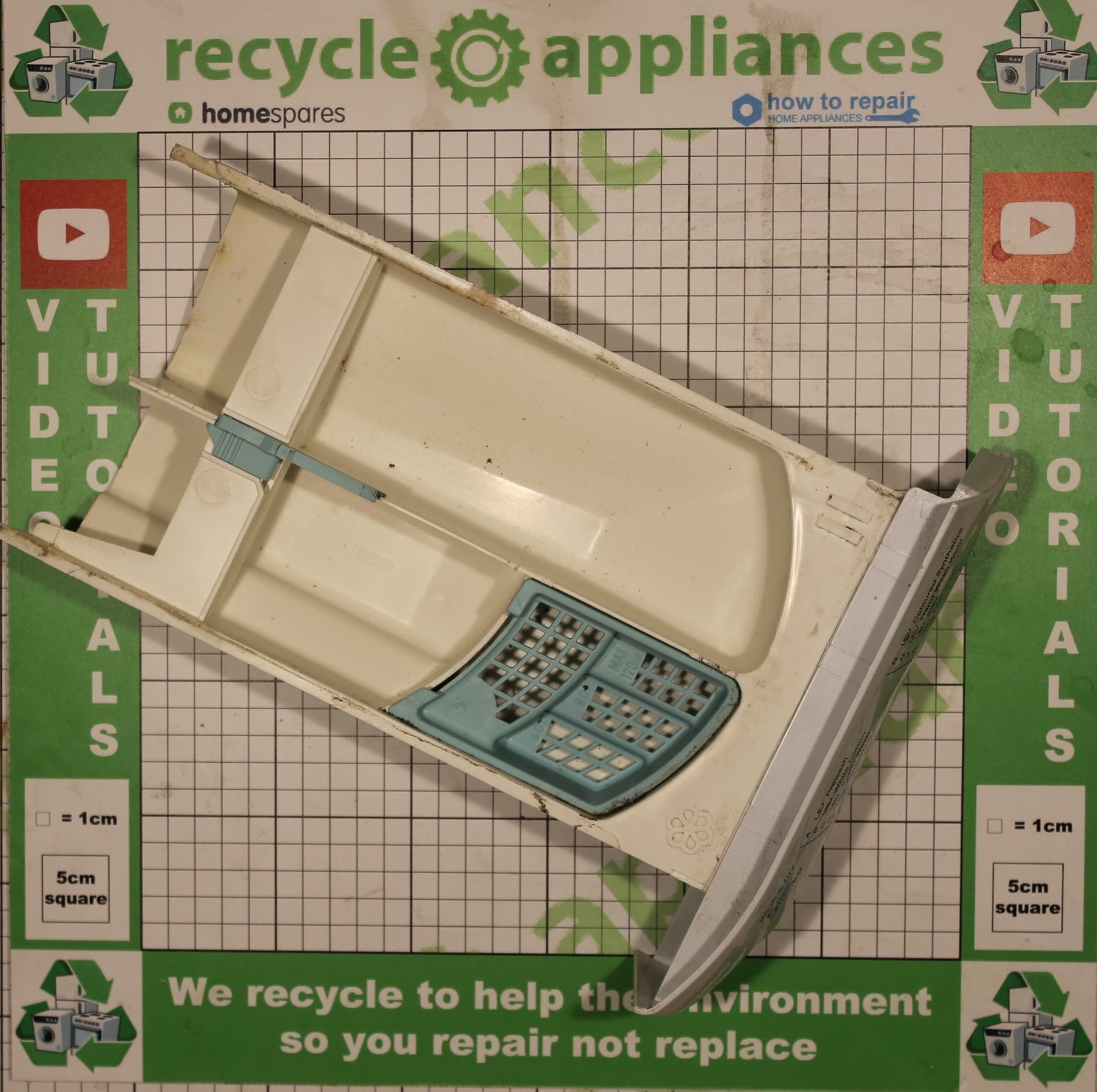 Washing Machine Soap Dispenser Draw/ Handle C00112564