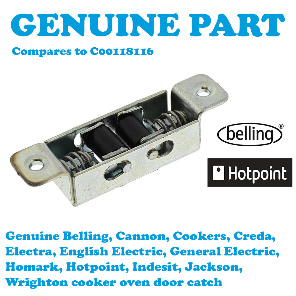 Belling Cannon Creda Hotpoint Indesit Cooker Oven Door Catch Lacth C00118116