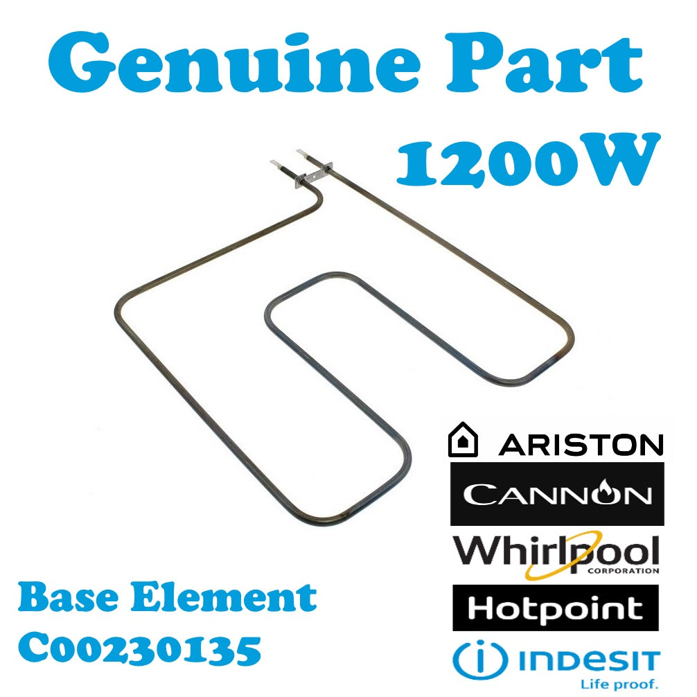 Ariston Cannon Hotpoint Indesit Cooker Bottom Lower Heater Base Oven Element 1200W C00230135