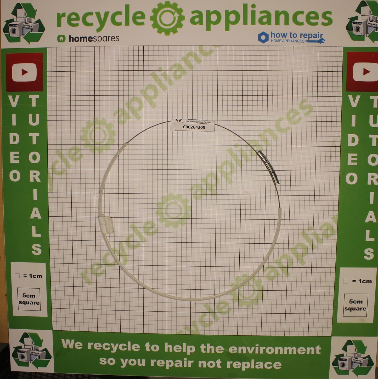 Washing Machine Door Seal Retainer Clamp Genuine Part