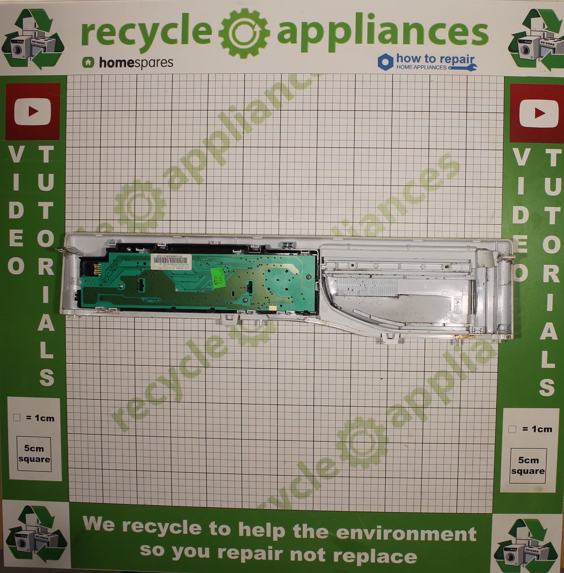 Hotpoint Program PCB Printed Circuit Board With Facial Panel C00286869