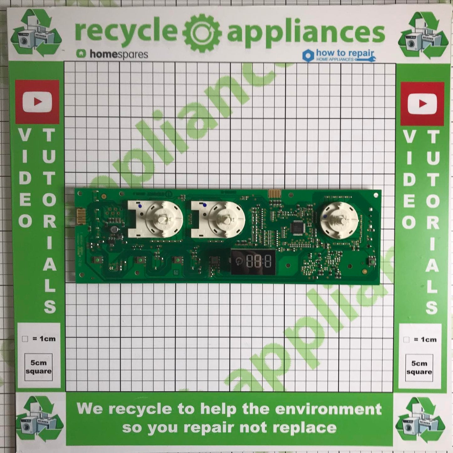 Washing Machine Control Display PCB C00345611 All our recycled appliance parts come from machines that were deemed uneconomical to repair, but we've given these components a new lease on life. Embrace eco-friendly solutions while enjoying high-quality, cost-effective replacements for your appliances. Join us in reducing waste and making a greener choice for your repairs.