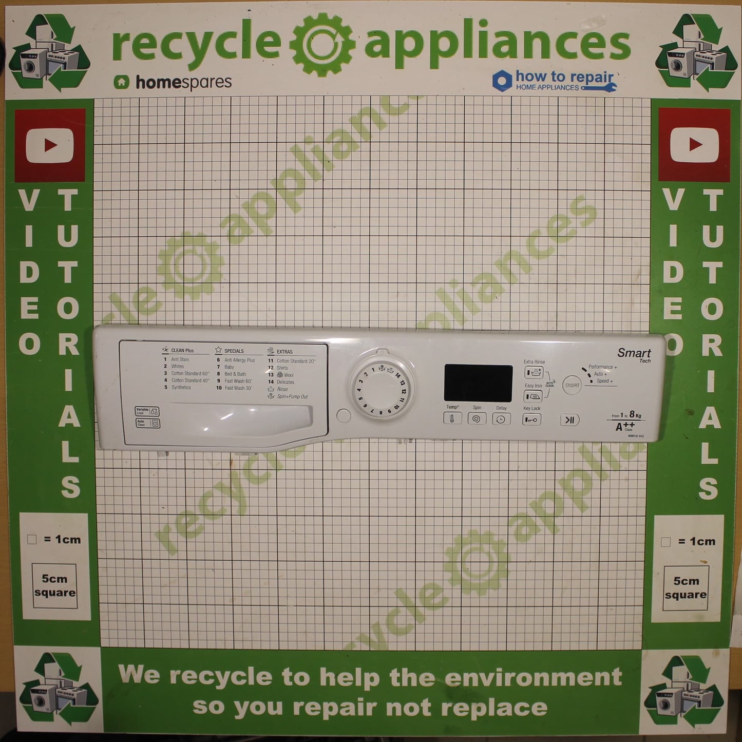 Display Module PCB C00384410 With Facial Panel C00305554