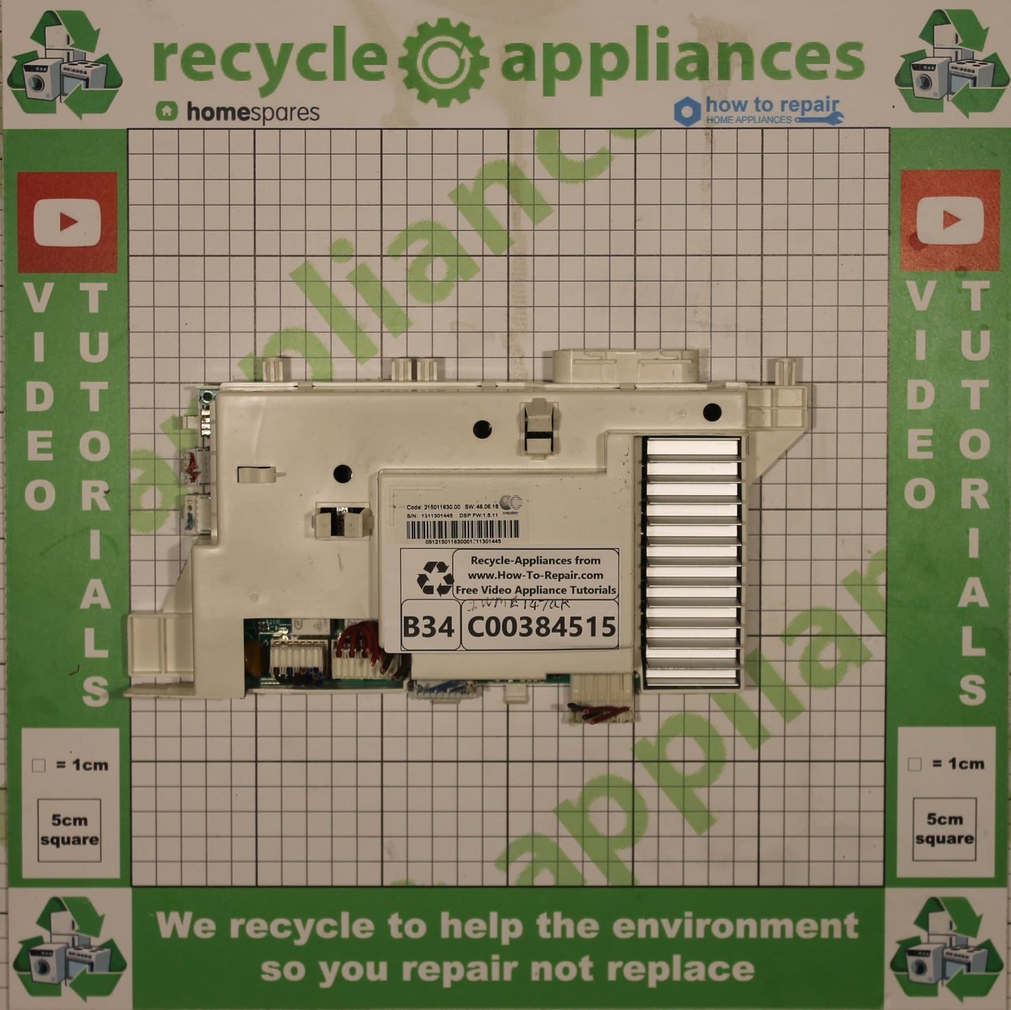 Washing Machine Module PCB Printed Circuit Board C00384515