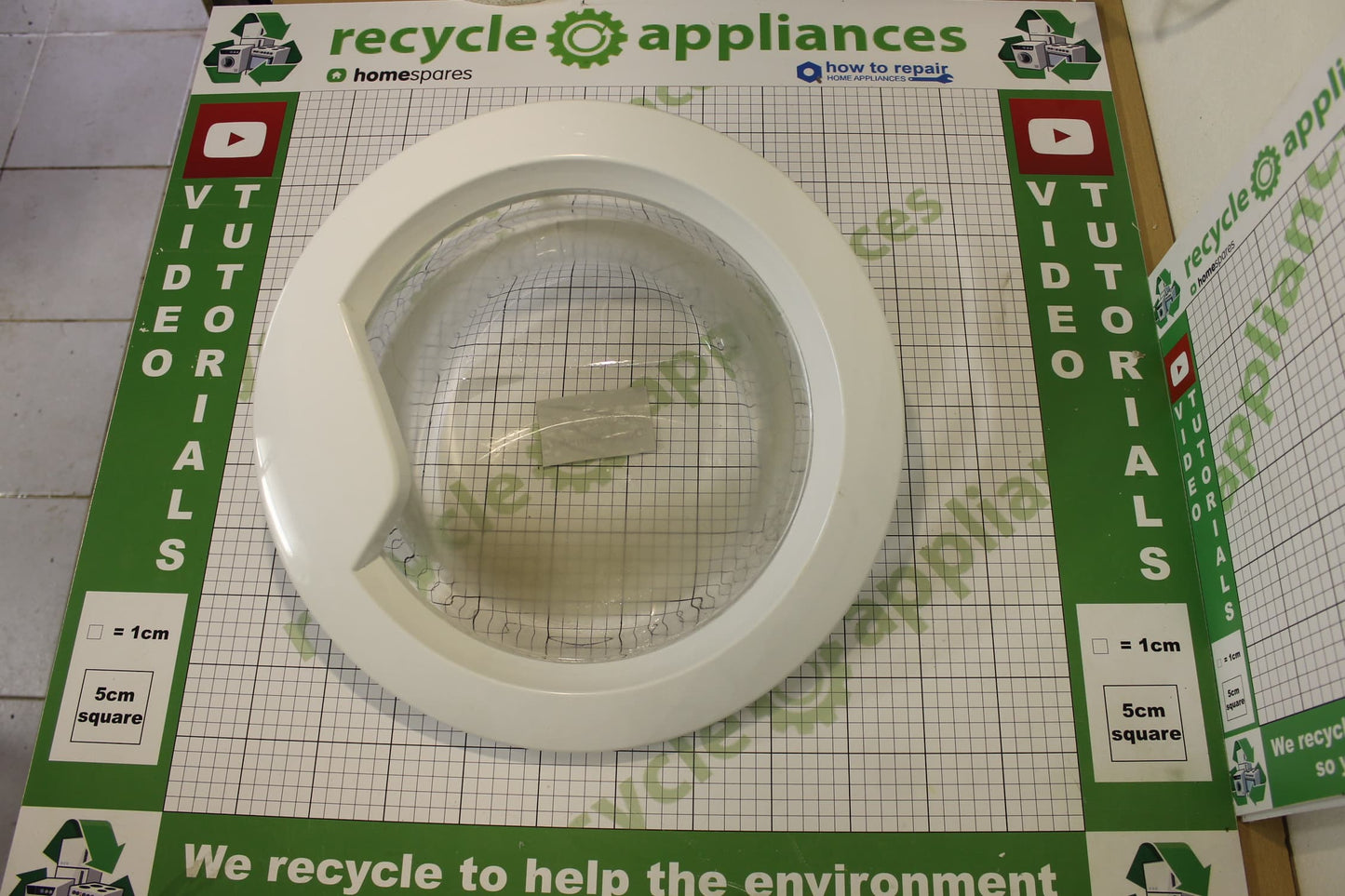 Washing Machine Door Frame With Hinge