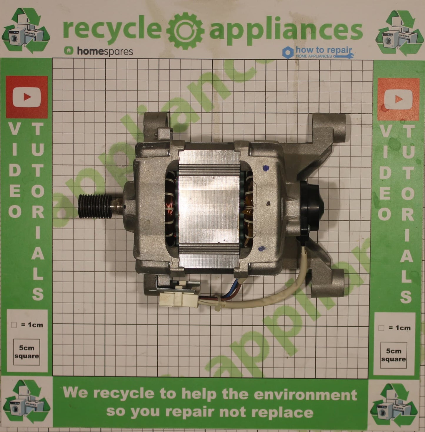 Nidec Sole WC107A-50I00 1750RPM Washing Machine Motor C00298230 C00508713 J00306097