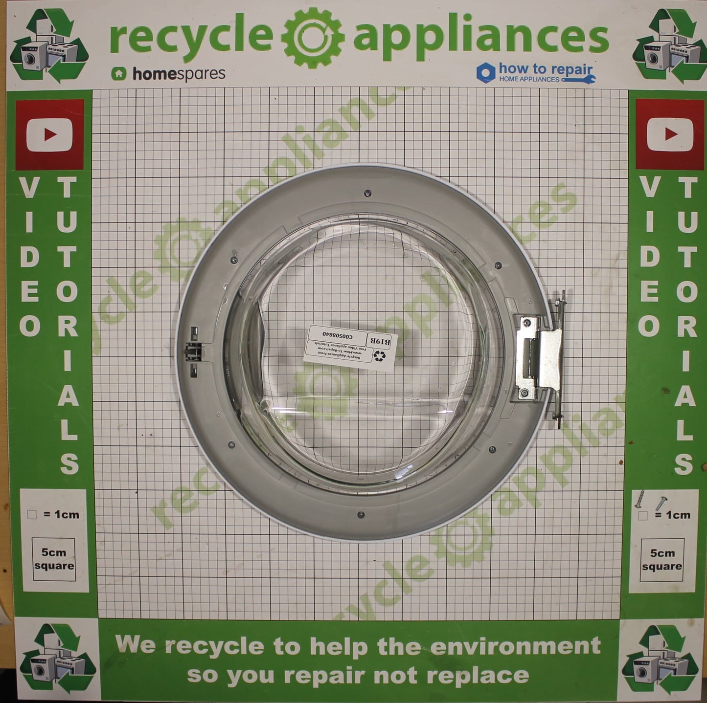 Washing Machine Door Assembly And Hinge C00508840 C00270556