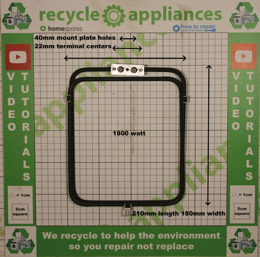 Cookology Midea Cooker Fan Oven Element