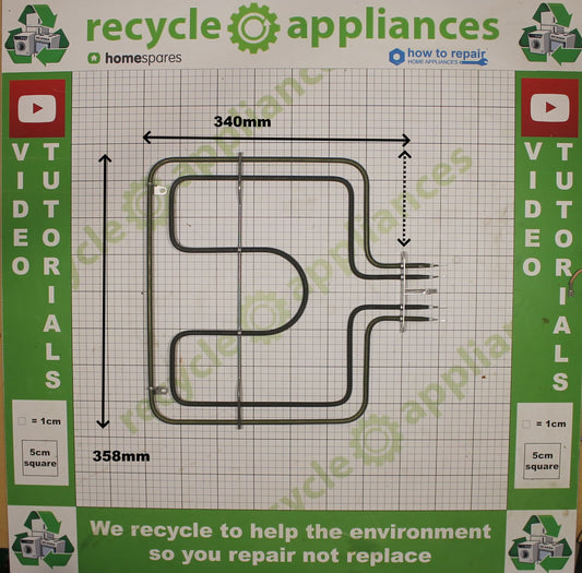 Cookology Midea Cooker Oven Dual Grill Element 230V 900W & 1300W