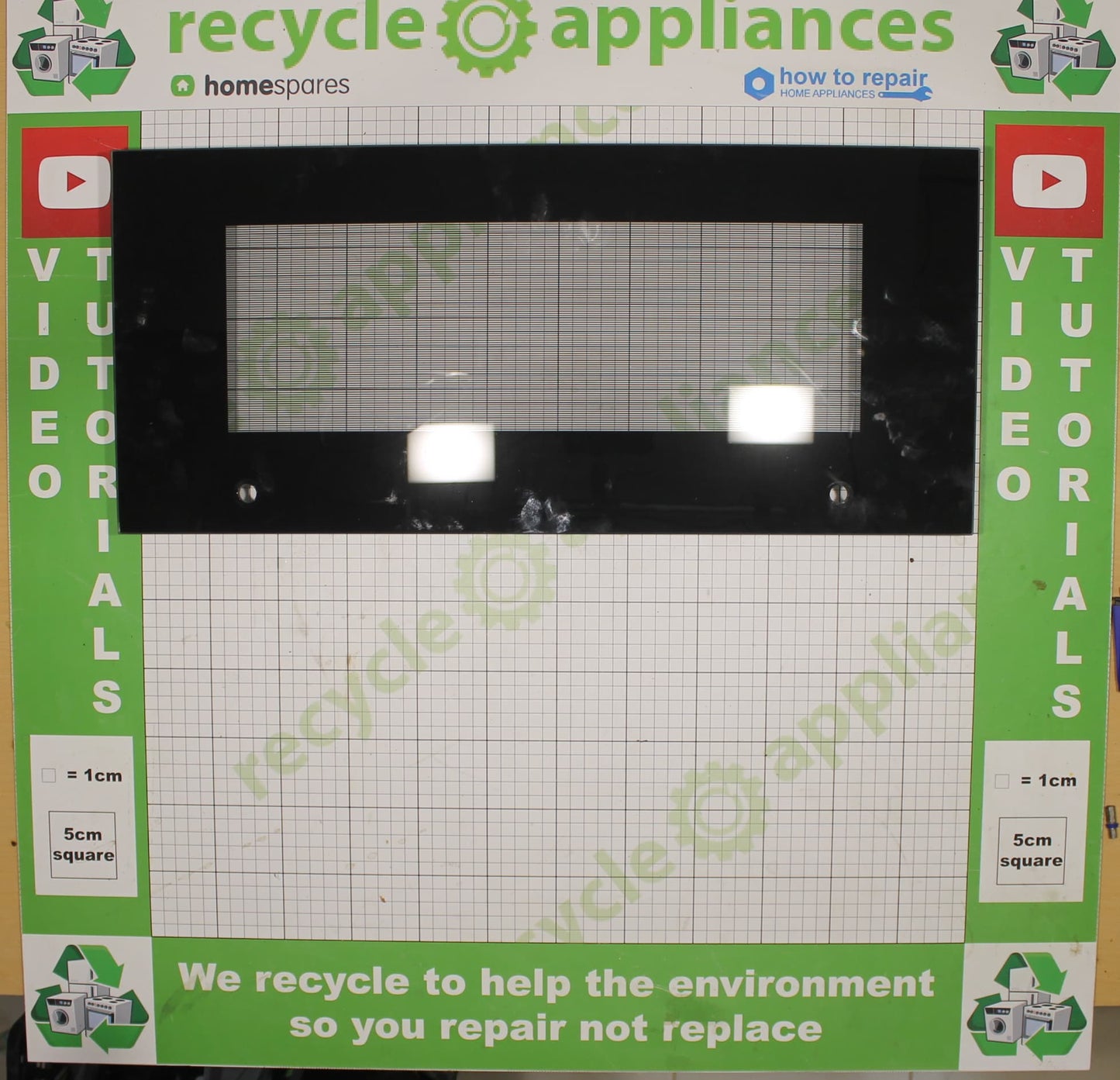 Cookology Midea Cooker Upper Top Oven Outer Door Glass