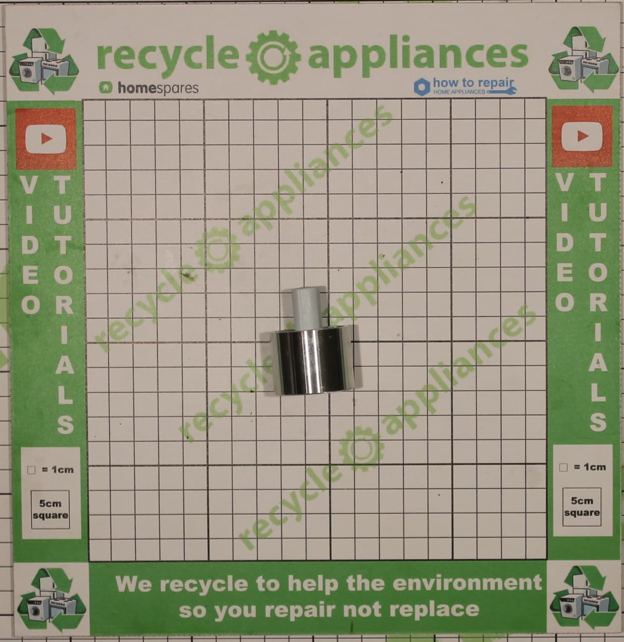 Cookology Midea Cooker Oven Control Knob Silver