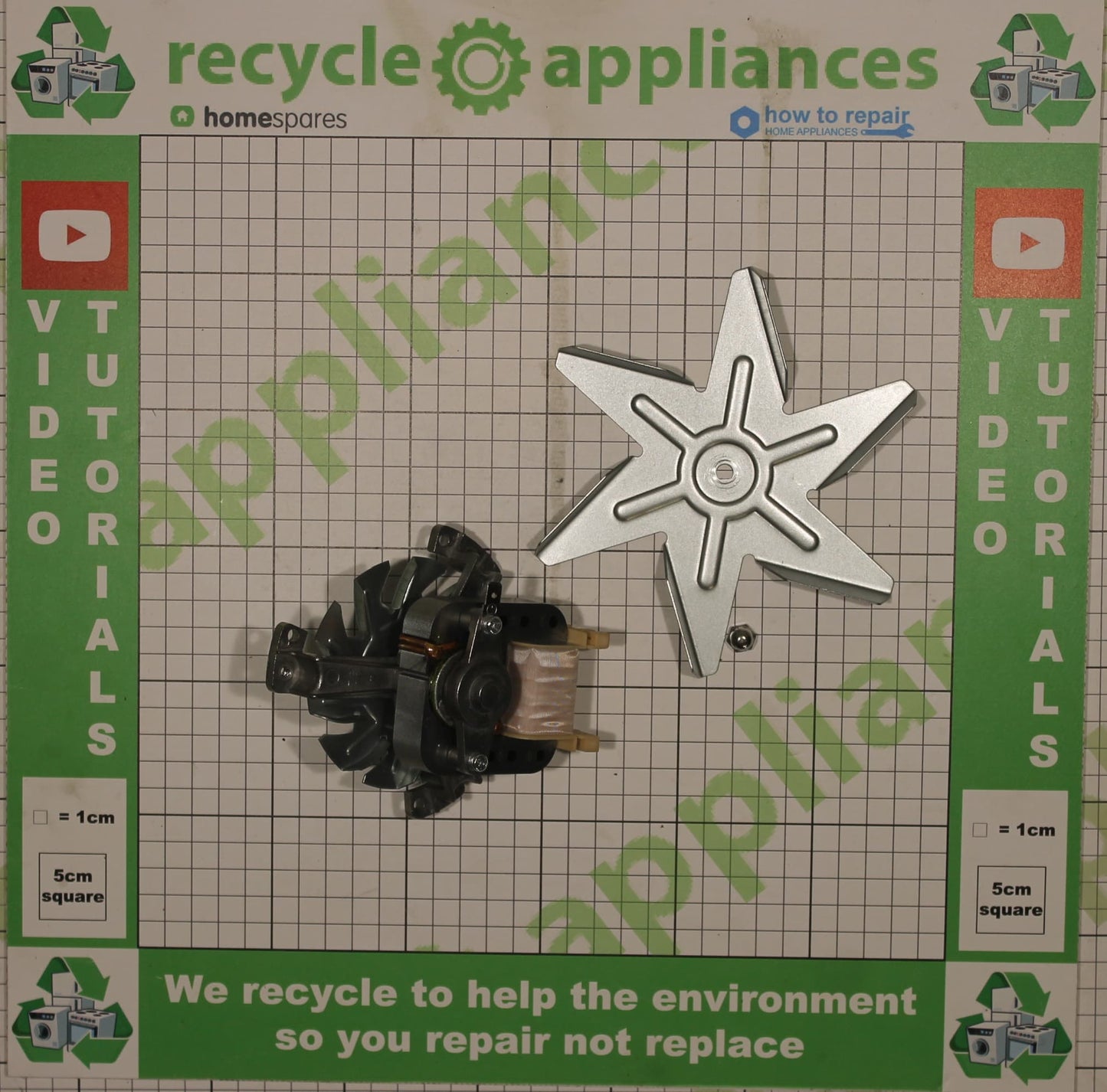 Cookology Midea Cooker Oven Fan Motor PLD61-16 CL.180 Guangdong Atlan