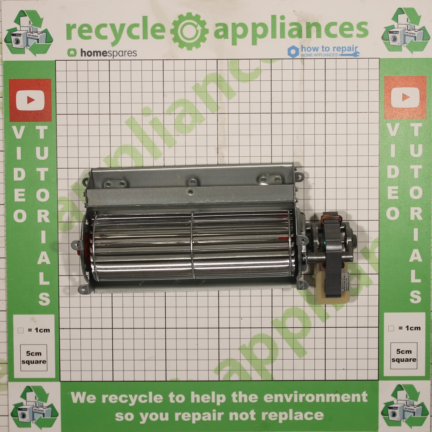 Cookology Tangential Cooling Fan Motor Guangdong Midea MDA-24A HTLPA 13W