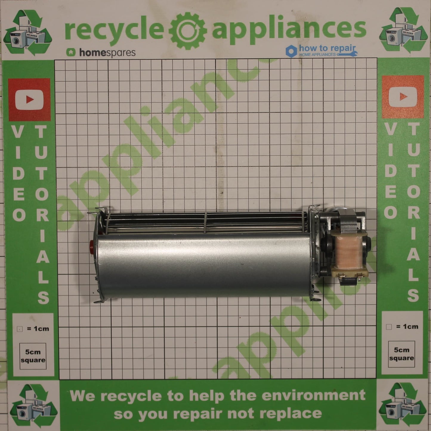 Cookology Tangential Cooling Fan Motor Guangdong Midea MDA-24A HTLPA 13W