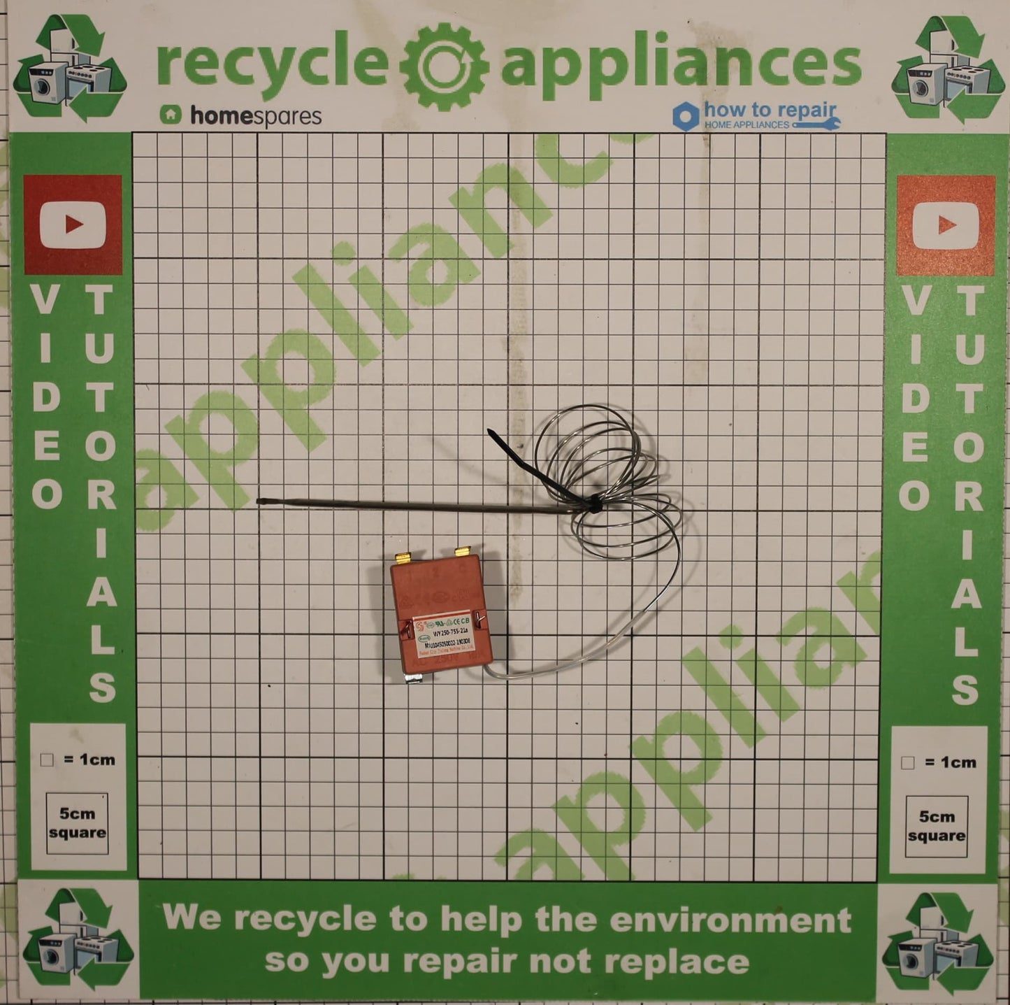 Cookology Midea Cooker Fan Oven Thermostat WY250-755-21A AC 250V 16A