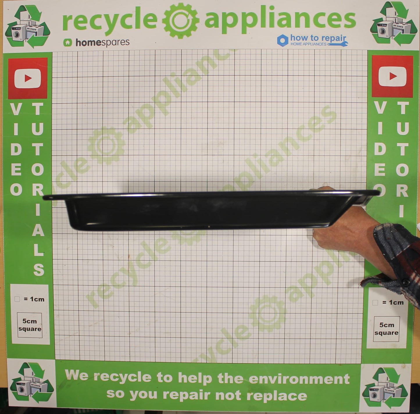 Cookology Midea Cooker Oven Grill Pan Tray 472mm x 370mm x 40mm