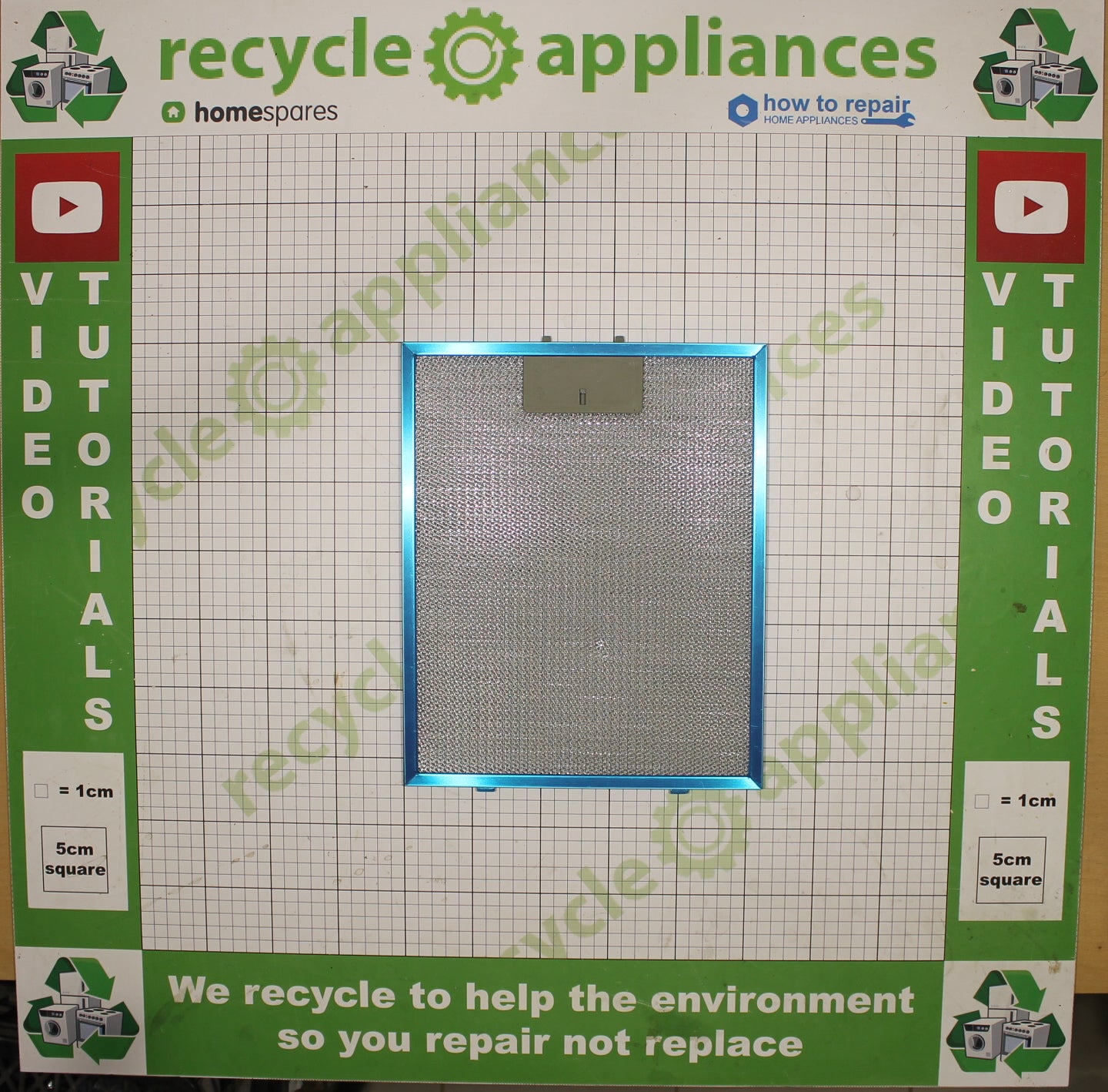 COOKOLOGY Cooker Hood Metal Filter 260mm x 319mm