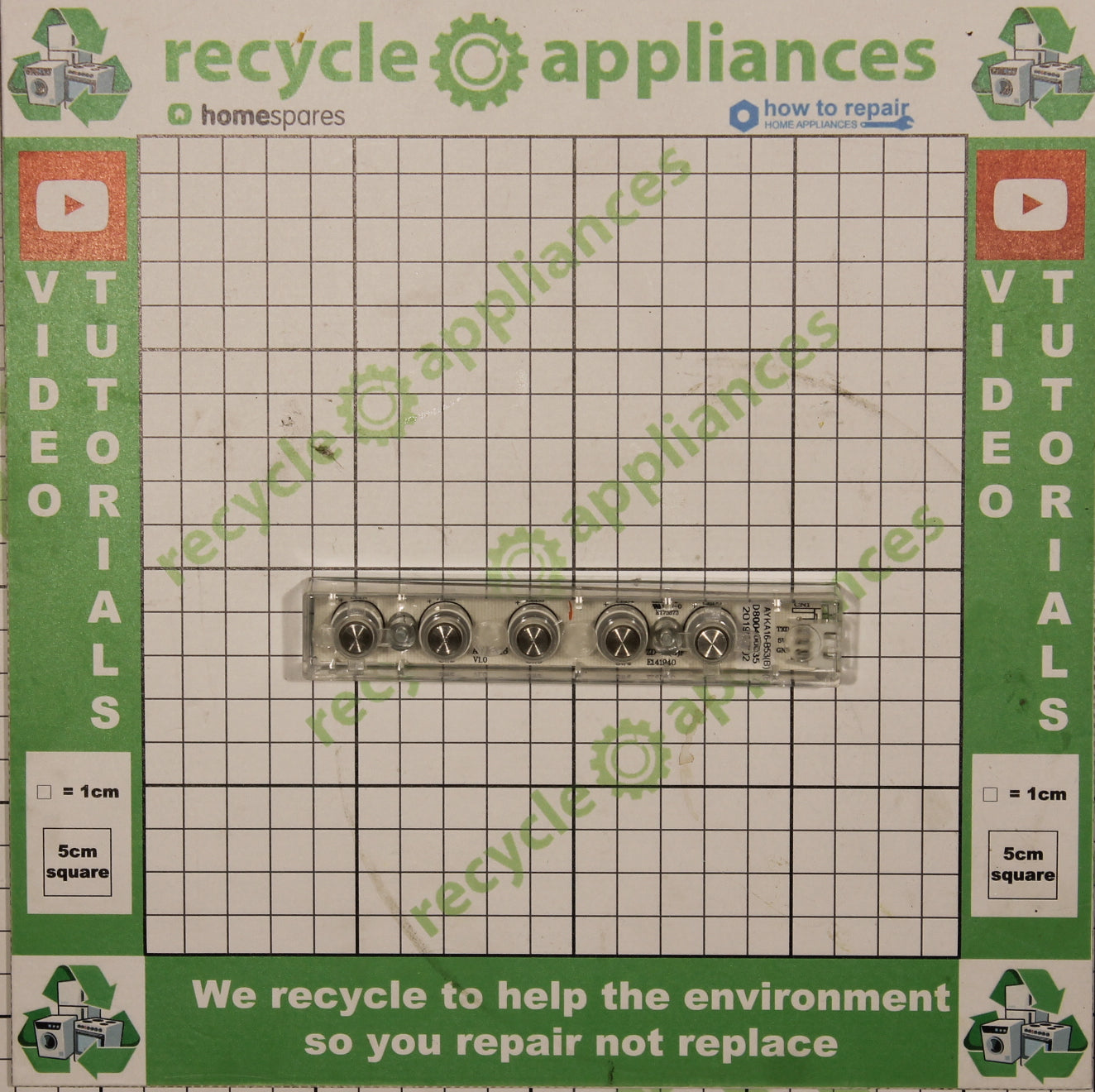 Cooker hood On Off lights 3-Speed Motor Printed Circuit Board D800400035