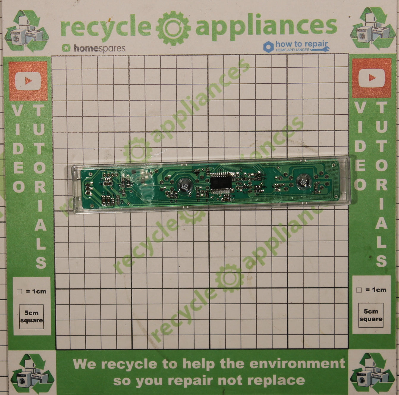 Cookology Cooker Hood On Off Lights 3-Speed Motor Printed Circuit Board D00400125