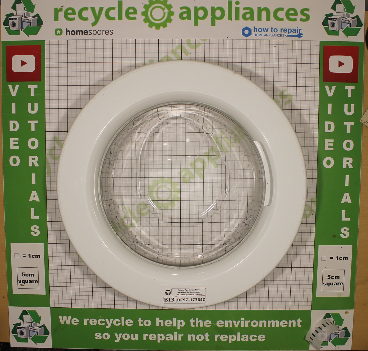 Samsung Washing Machine Door Assembly