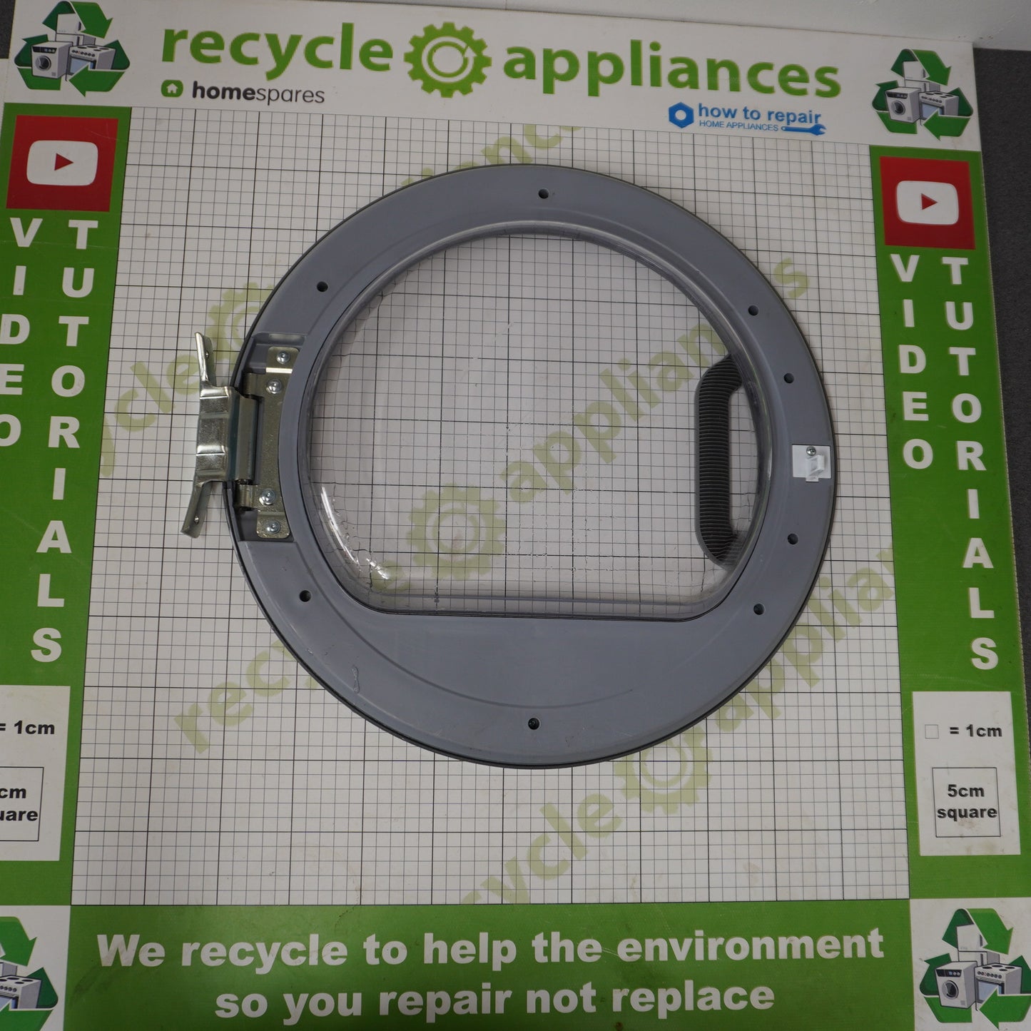 Hotpoint FTCF87BGGUK Complete Tumble Dryer Door & Hinge