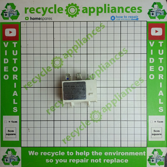 Cookology Midea Dishwasher Radio Interference Suppression EMI LBQ-8A-21-CP Filter 11203602000355