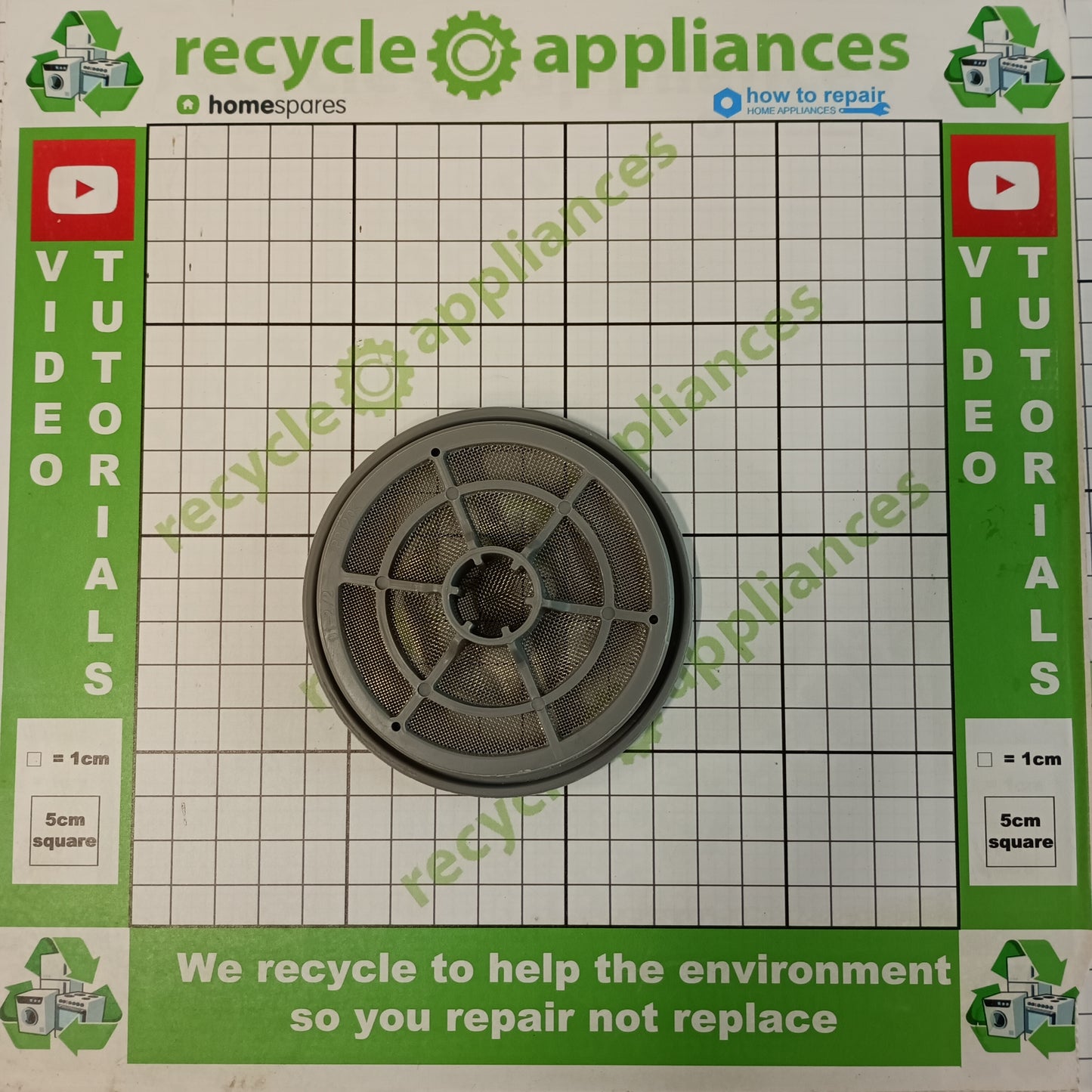 Midea Dishwasher Water Filler Filter Mesh 12176000025190 Plastic Nut