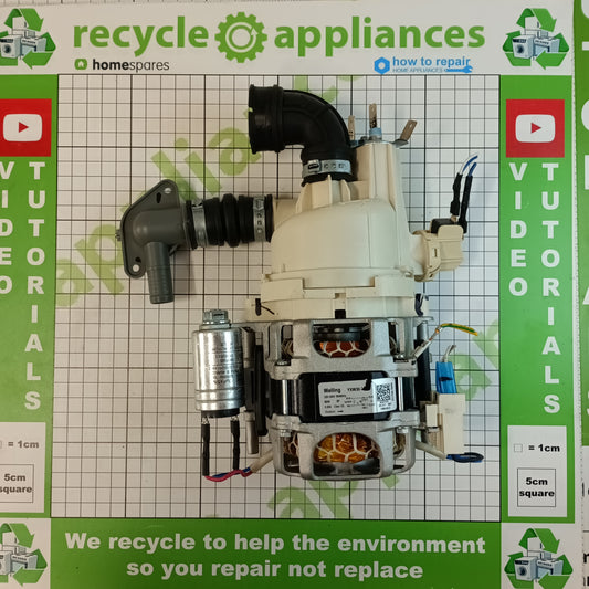 Cookology Dishwasher Main Motor Pump and Heating System Welling YXW30-2A YXWN-30-2-2 60W 11001010000058