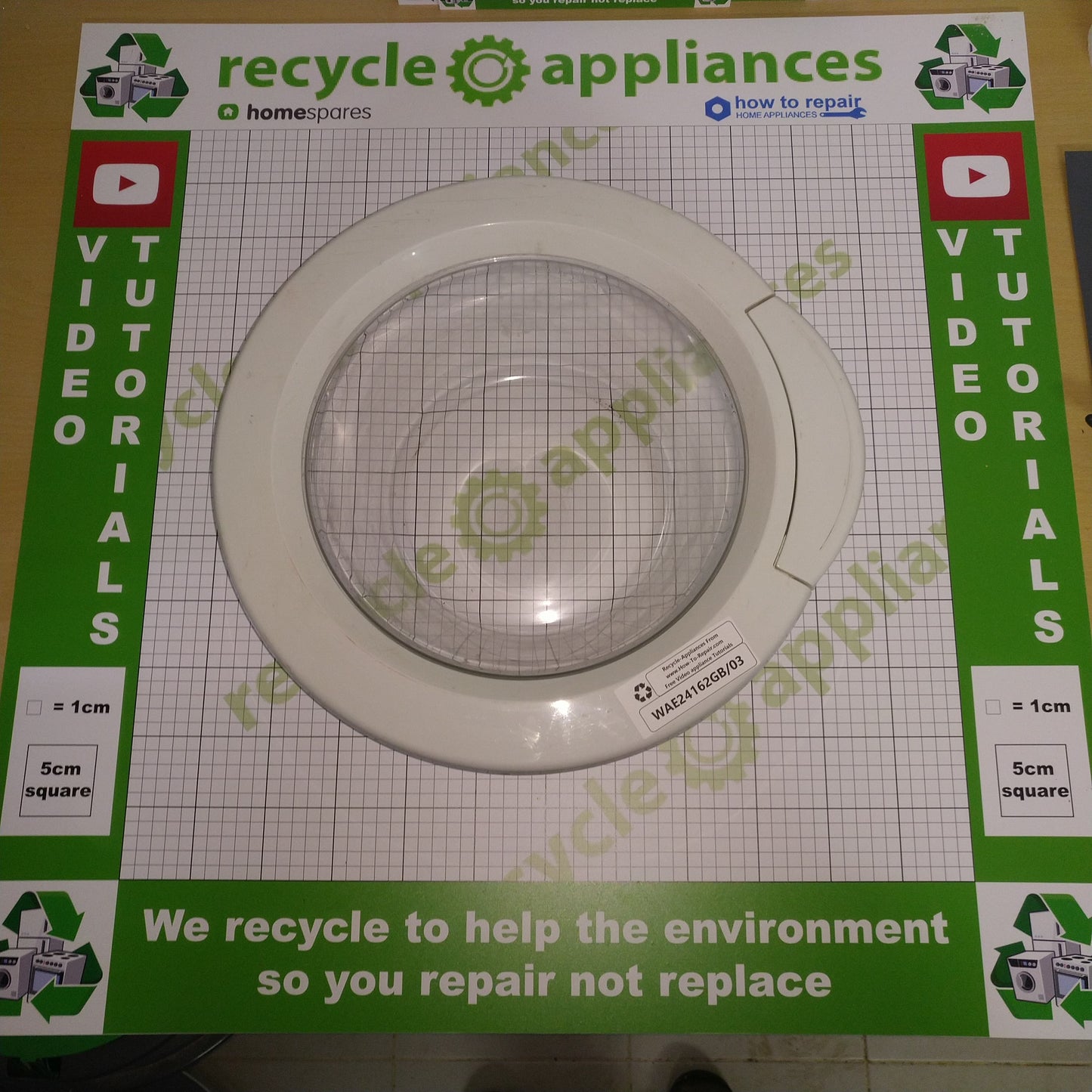 Washing Machine Door and Glass Complete Bosch WAE24162GB/03