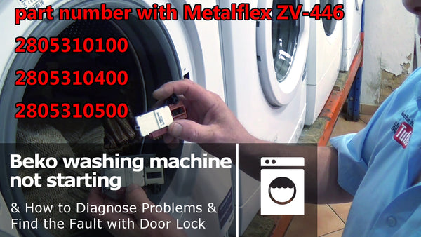Beko washing machine not starting how to replace the door lock interlock