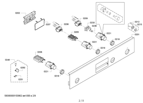 Bosch Double Oven HBM13BB25B / 08 Remove Panel Fascia