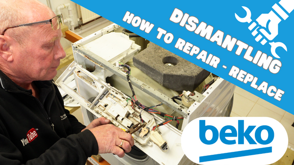 Dismantling Beko WMB71642 washing machine repair tips