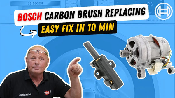 How To Replace & Fit Bosch Washing Machine Carbon Brusher? | Philco, Neff, Miele & Siemens Washing Machine