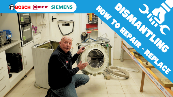 Dismantling Bosch Classixx washing machine fault finding, and how components work