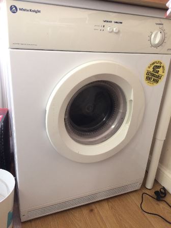 White Knight 427WV tumble dryer no heat