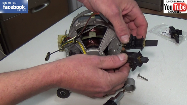 How to replace Brandt washing machine carbon brushes.