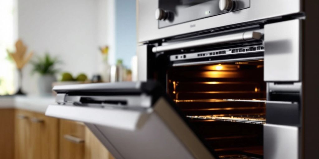 Beko BBIMA13300XC oven in modern kitchen setting.