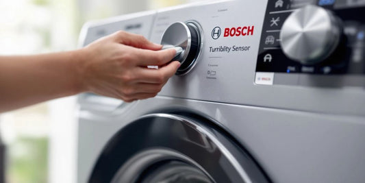 Close-up of Bosch washing machine turbidity sensor.