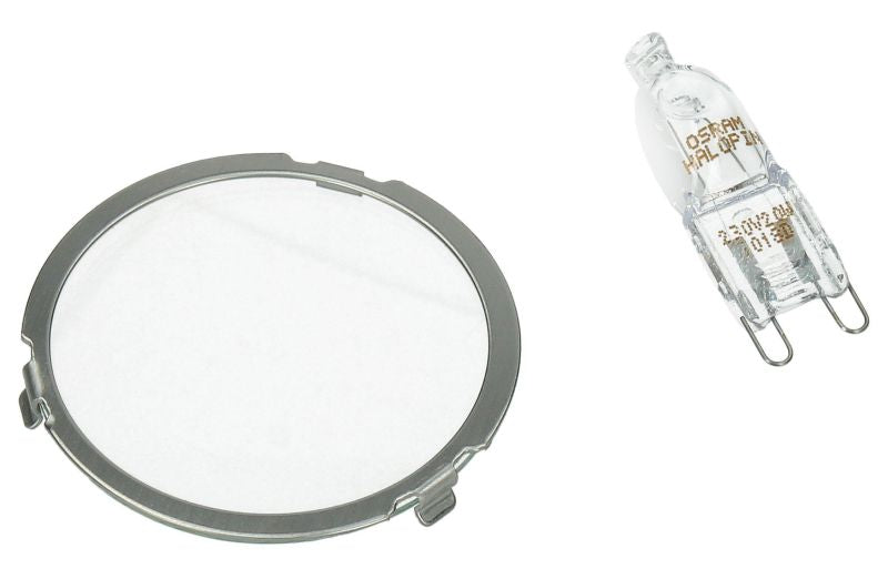Bosch Neff Siemens 20W Lamp Repair Set - Glass Cover / Lamp / Ring 00629023