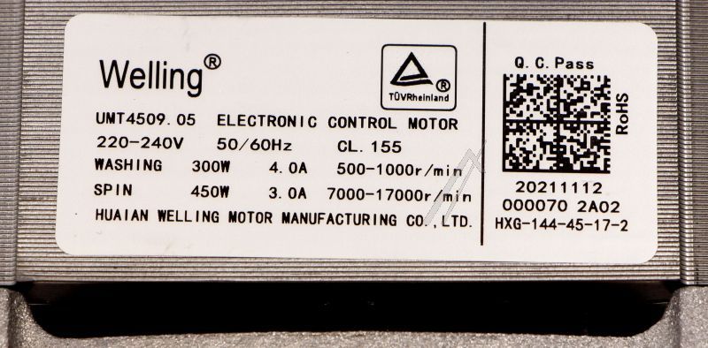 Motor : Welling HXGK1I.13 11002011000048