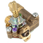 COOKER HOB TOP GAS VALVE TAP WITH THERMOCOUPLE 0.34 131240110