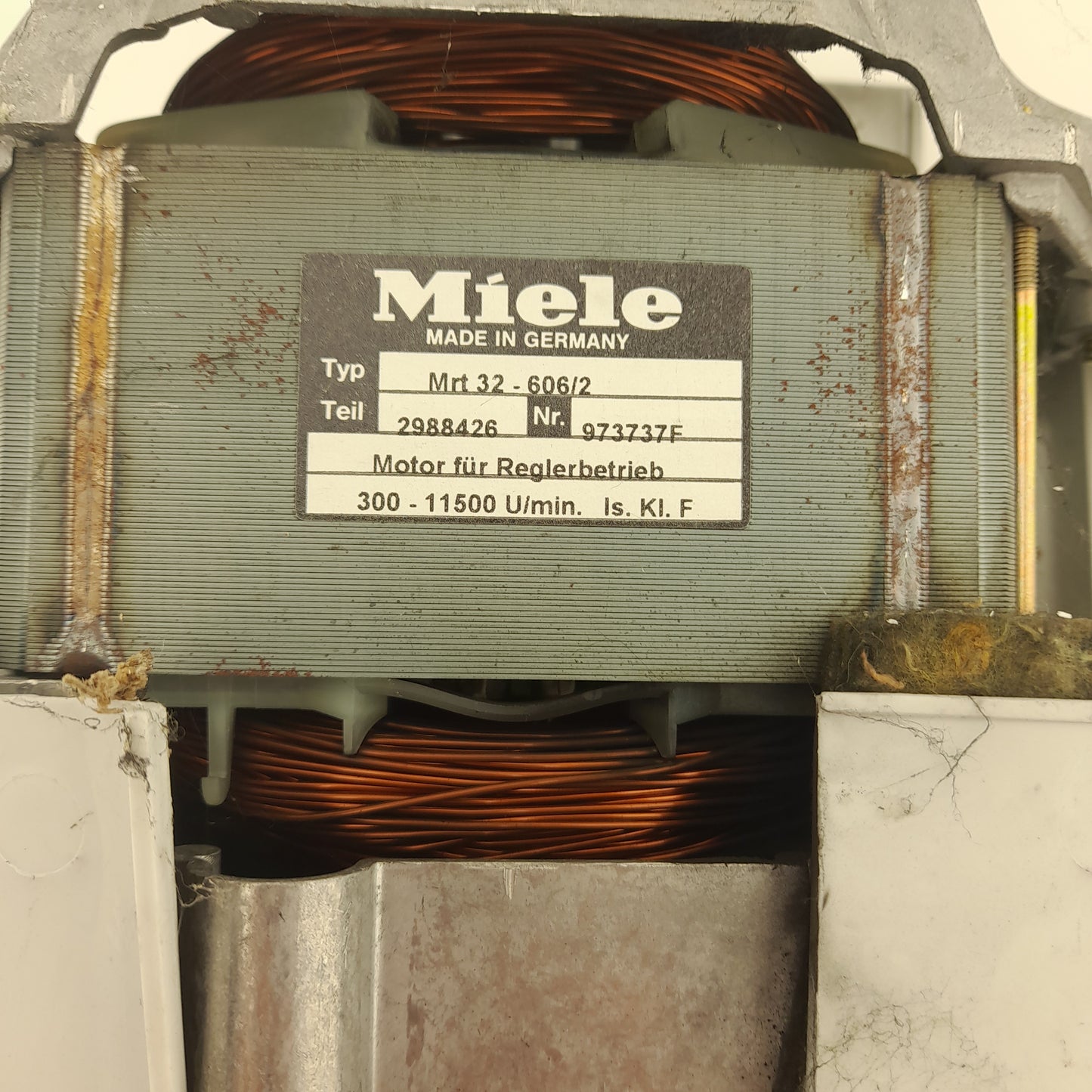 Miele Washing Machine Motor 2988426 973737F Type Mrt 32-606/2